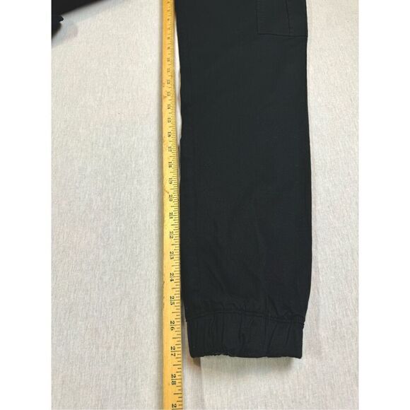Galaxy Men's Black Cargo Pants- Cargo Joggers Black Size Small - Picture 6 of 8